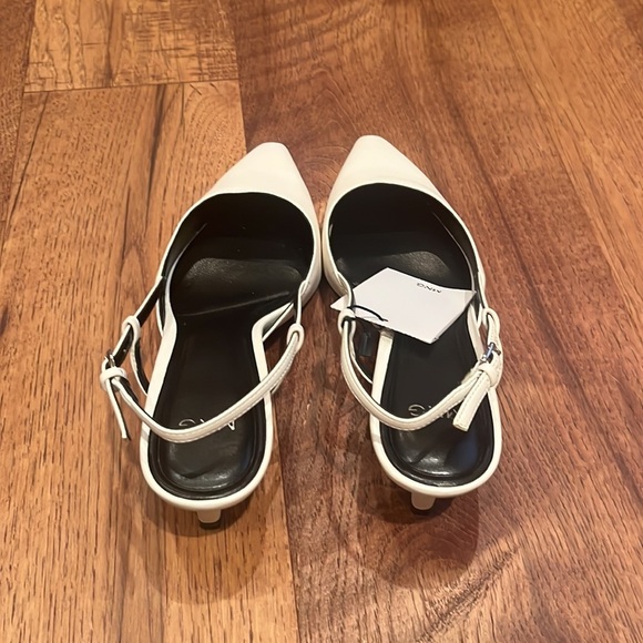 NWT MNG Woman’s White Heels Size EU 36 - Picture 4 of 7